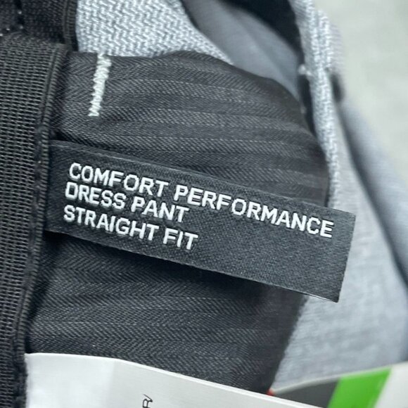 Haggar Mens Comfort Performance Straight Fit Gray Dress Pants 34x32 New a0867 - Picture 5 of 7